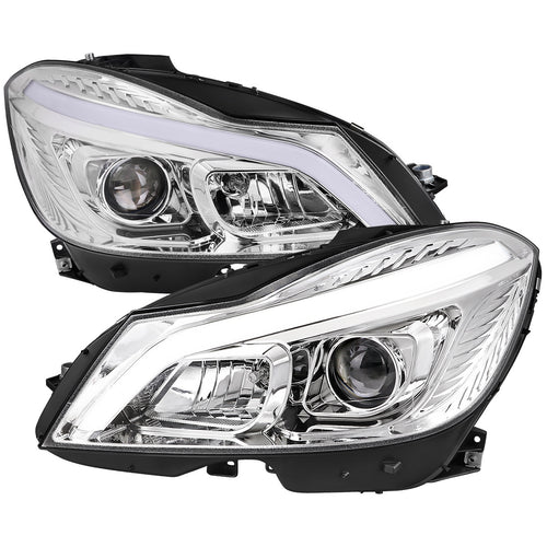 Projector low beam close-up – produces the brightest light possible