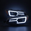 2015-2021 Subaru WRX/STi LED Bar Projector Headlights – Glossy Black/Smoked