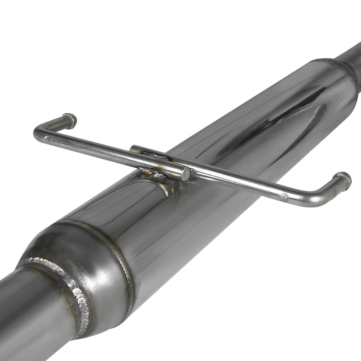 Complete N1 catback exhaust system with burnt titanium tip - all components