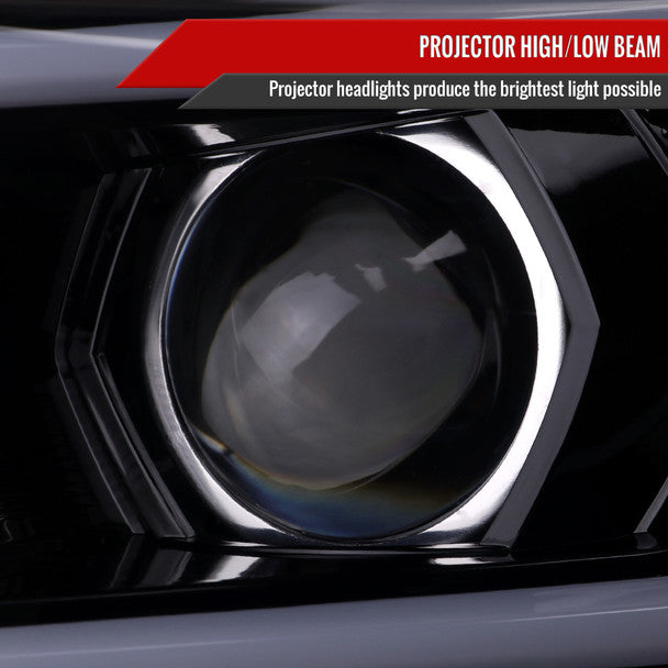 2015-2021 Subaru WRX/STi LED Bar Projector Headlights – Glossy Black/Smoked