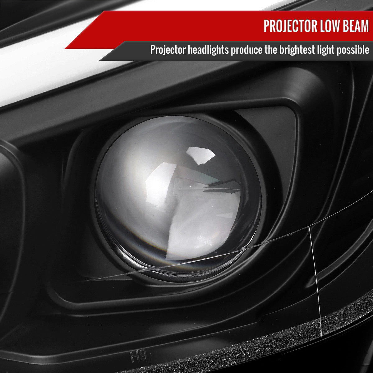 Fiber optic switchback LED light and sequential LED turn signal strip close-up