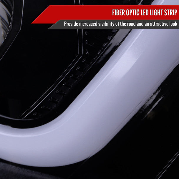 2015-2021 Subaru WRX/STi LED Bar Projector Headlights – Glossy Black/Smoked