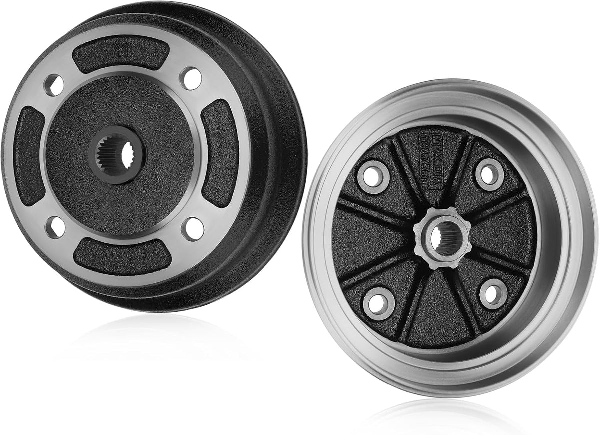 Front Wheel Brake Drum Hub Pair – Kawasaki Mule 3000 3010 4000 4010 (KAF620 KAF950)