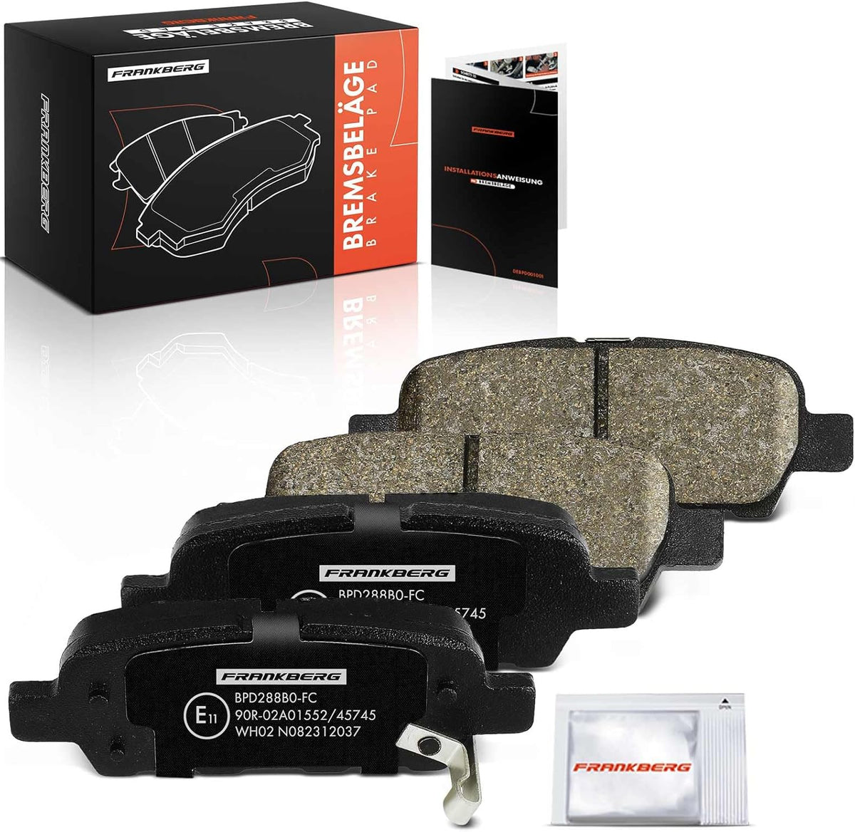 Frankberg Rear Brake Pad Set – Nissan & Infiniti (44060AL586)