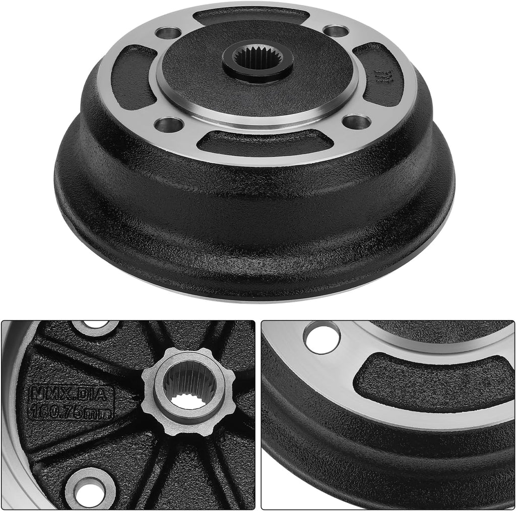 Front Wheel Brake Drum Hub Pair – Kawasaki Mule 3000 3010 4000 4010 (KAF620 KAF950)