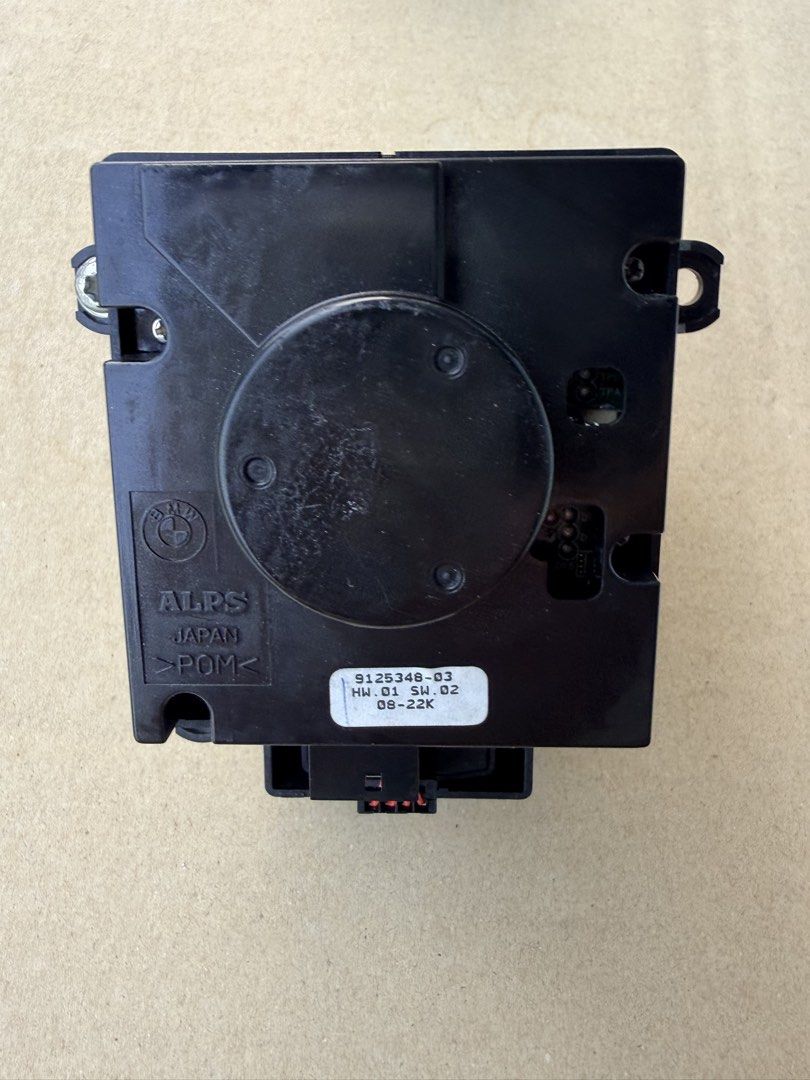 Front of BMW E90 E92 E93 CCC iDrive controller with rotary dial and MENU button
