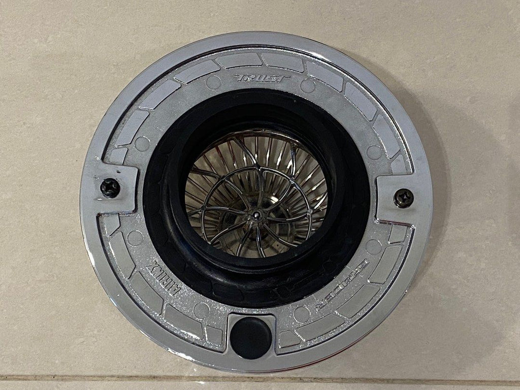 Side view of GReddy Trust Airinx air filter assembly