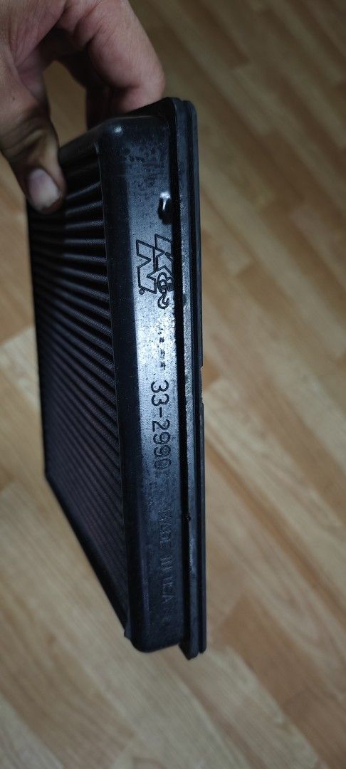 K&N BMW air filter 33-2990 side view