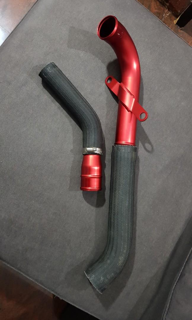 Mitsubishi Evo X red upper intercooler pipe assembly